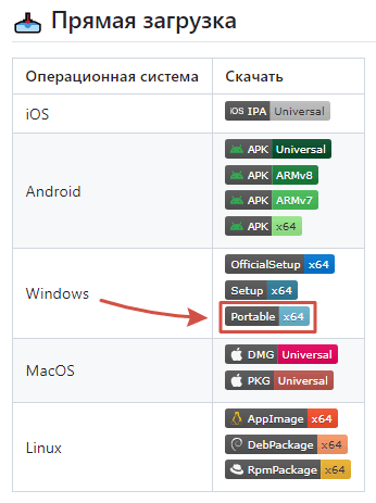 Скачивание установщика Hiddify для Windows