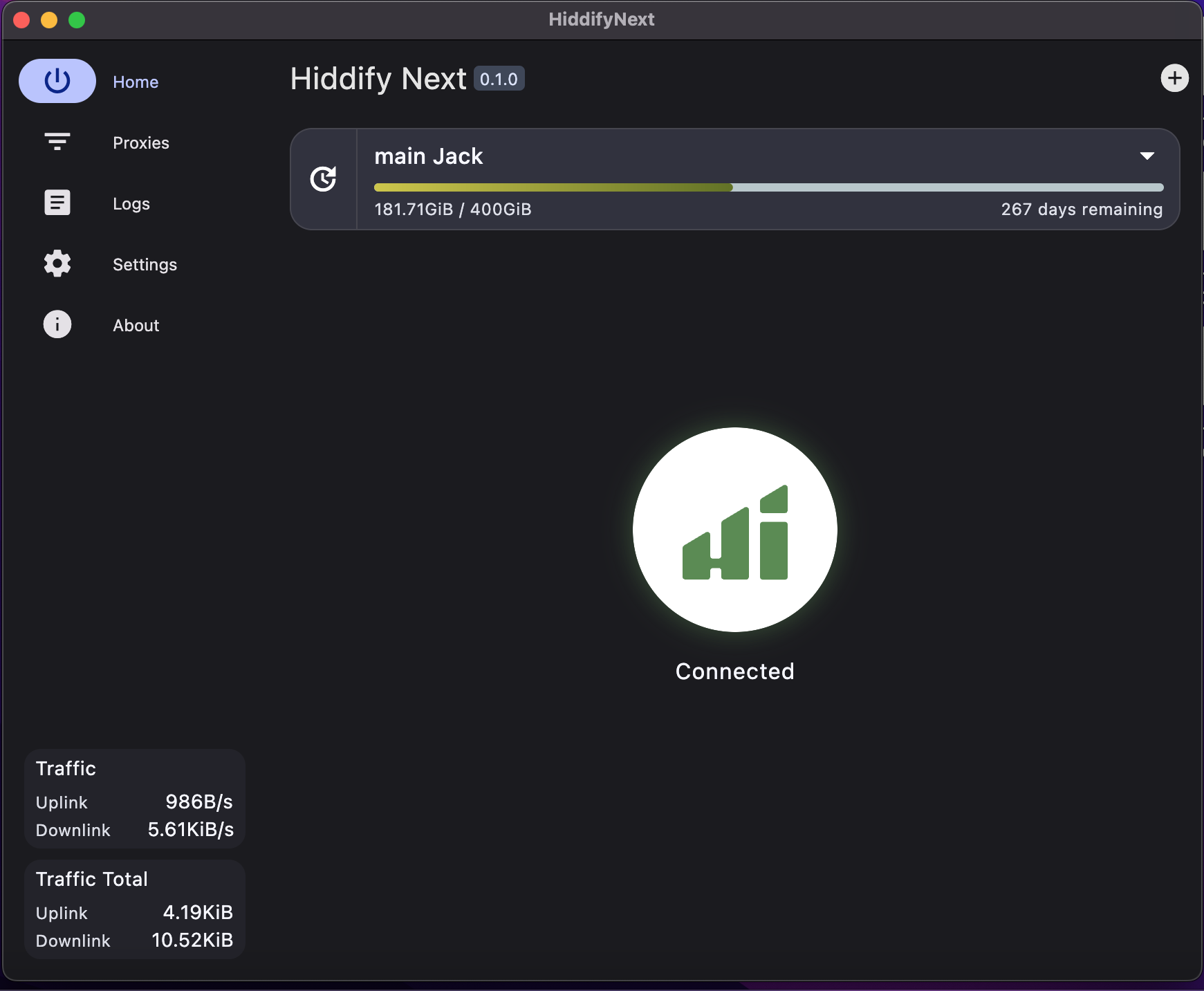Hiddify Windows — подключение